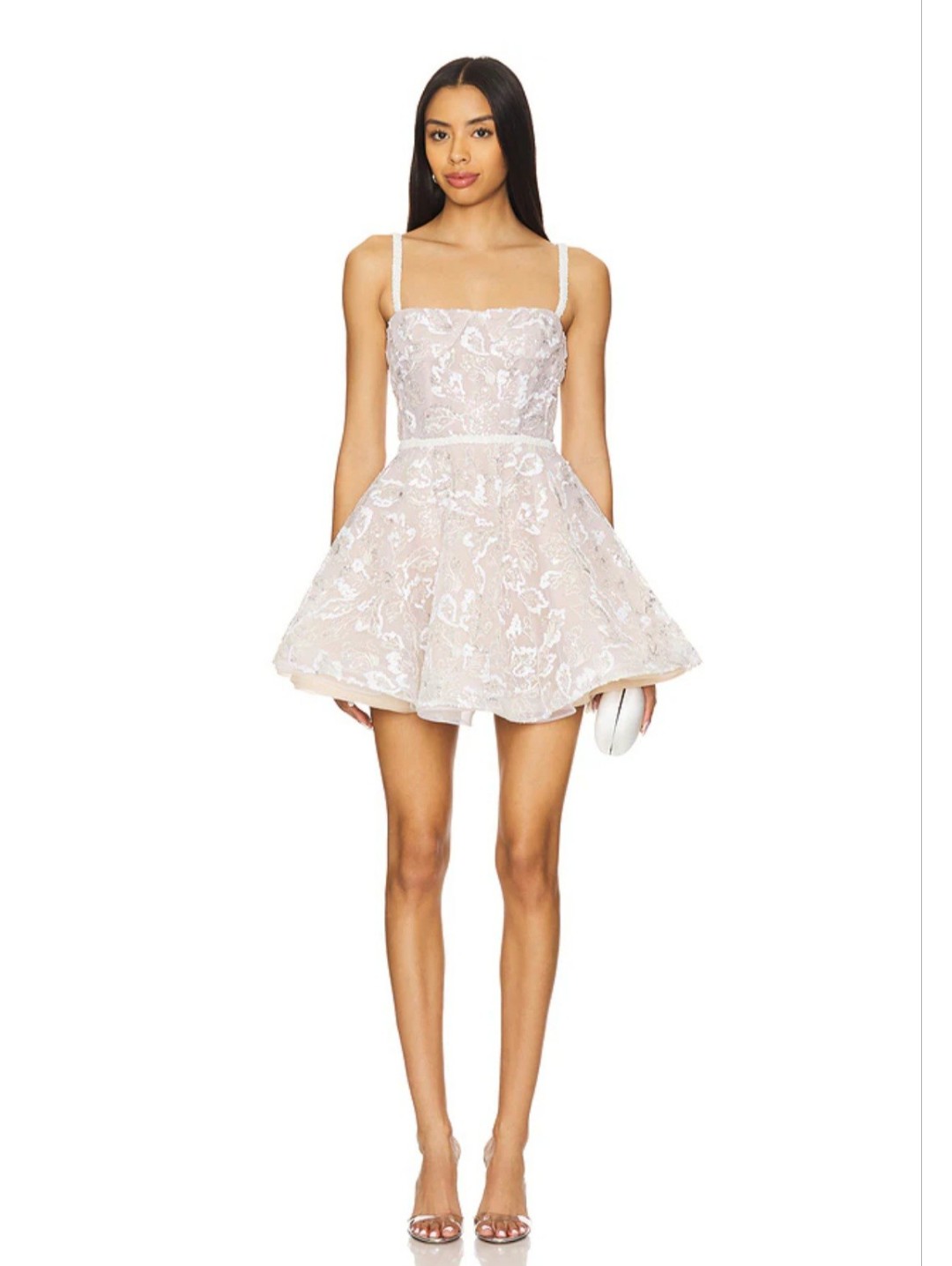 Midnight Bridal Sequin Mini Dress In White Bronx Banco